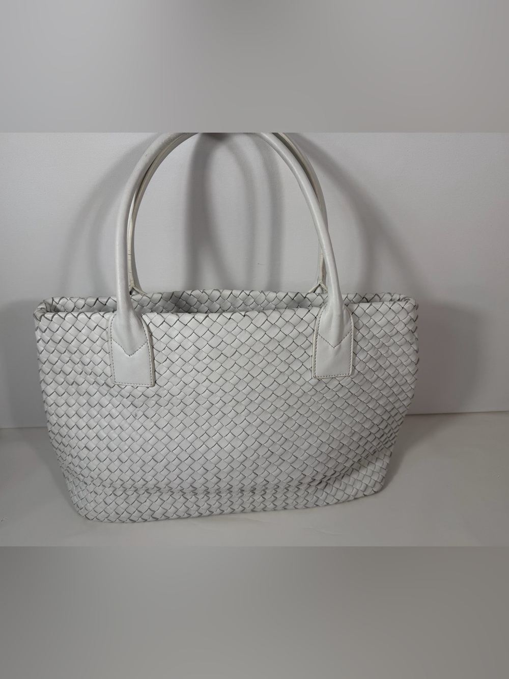 Forth & Towne white leather bag
